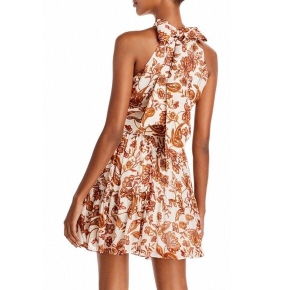 NWOT Gorgeous Nicholas Selima Belted Dress in Ivory Paisley Size 2 Retail- $550 - Picture 2 of 16